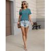 image:imageZeagoo Womens Tshirt Short Sleeve Summer Tops Crewneck Casual Basic Tee Shirts Spring Clothes Trendy OutfitPeacock Blue