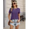image:imageZeagoo Womens Tshirt Short Sleeve Summer Tops Crewneck Casual Basic Tee Shirts Spring Clothes Trendy OutfitPurple