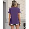 image:imageZeagoo Womens Tshirt Short Sleeve Summer Tops Crewneck Casual Basic Tee Shirts Spring Clothes Trendy OutfitPurple