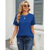 image:imageZeagoo Womens Tshirt Short Sleeve Summer Tops Crewneck Casual Basic Tee Shirts Spring Clothes Trendy OutfitZ Abstract Blue 319