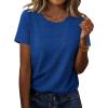 image:imageZeagoo Womens Tshirt Short Sleeve Summer Tops Crewneck Casual Basic Tee Shirts Spring Clothes Trendy OutfitZ Abstract Blue 319