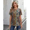 image:imageZeagoo Womens Tshirt Short Sleeve Summer Tops Crewneck Casual Basic Tee Shirts Spring Clothes Trendy OutfitZ Boho Multicolor 721