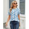 image:imageZeagoo Womens Tshirt Short Sleeve Summer Tops Crewneck Casual Basic Tee Shirts Spring Clothes Trendy OutfitZ Color Block Blue 329