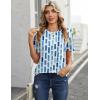 image:imageZeagoo Womens Tshirt Short Sleeve Summer Tops Crewneck Casual Basic Tee Shirts Spring Clothes Trendy OutfitZ Color Block Blue 329