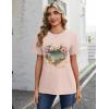 image:imageZeagoo Womens Tshirt Short Sleeve Summer Tops Crewneck Casual Basic Tee Shirts Spring Clothes Trendy OutfitZ Heart Beige 83