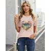 image:imageZeagoo Womens Tshirt Short Sleeve Summer Tops Crewneck Casual Basic Tee Shirts Spring Clothes Trendy OutfitZ Heart Beige 83