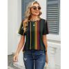 image:imageZeagoo Womens Tshirt Short Sleeve Summer Tops Crewneck Casual Basic Tee Shirts Spring Clothes Trendy OutfitZ Striped Multicolor 275