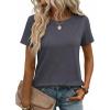 image:imageZeagoo Womens Tshirt Short Sleeve Summer Tops Crewneck Casual Basic Tee Shirts Spring Clothes Trendy OutfitGrey