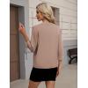 image:imageZeagoo Womens 34 Sleeve Open Front Cropped Knit Cardigan Sweater Casual Bolero Shrugs for Dresses Summer OutfitsBrown