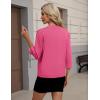 image:imageZeagoo Womens 34 Sleeve Open Front Cropped Knit Cardigan Sweater Casual Bolero Shrugs for Dresses Summer OutfitsPink
