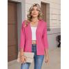 image:imageZeagoo Womens 34 Sleeve Open Front Cropped Knit Cardigan Sweater Casual Bolero Shrugs for Dresses Summer OutfitsPink