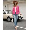 image:imageZeagoo Womens 34 Sleeve Open Front Cropped Knit Cardigan Sweater Casual Bolero Shrugs for Dresses Summer OutfitsPink