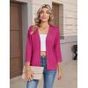 image:imageZeagoo Womens 34 Sleeve Open Front Cropped Knit Cardigan Sweater Casual Bolero Shrugs for Dresses Summer OutfitsRose Red