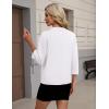 image:imageZeagoo Womens 34 Sleeve Open Front Cropped Knit Cardigan Sweater Casual Bolero Shrugs for Dresses Summer OutfitsWhite