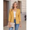 image:imageZeagoo Womens 34 Sleeve Open Front Cropped Knit Cardigan Sweater Casual Bolero Shrugs for Dresses Summer OutfitsYellow