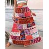 image:imageZeagoo Womens Casual Maxi Skirts for Women 2026 High Waist Boho Skirts Floral Printed Long Flowy Skirt with PocketsBohoprinted
