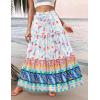 image:imageZeagoo Womens Casual Maxi Skirts for Women 2026 High Waist Boho Skirts Floral Printed Long Flowy Skirt with PocketsFloralprinted03