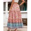image:imageZeagoo Womens Casual Maxi Skirts for Women 2026 High Waist Boho Skirts Floral Printed Long Flowy Skirt with PocketsFloralprinted05