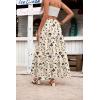 image:imageZeagoo Womens Casual Maxi Skirts for Women 2026 High Waist Boho Skirts Floral Printed Long Flowy Skirt with PocketsFloralprinted2