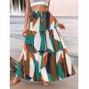 image:imageZeagoo Womens Casual Maxi Skirts for Women 2026 High Waist Boho Skirts Floral Printed Long Flowy Skirt with PocketsMulticolor