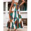 image:imageZeagoo Womens Casual Maxi Skirts for Women 2026 High Waist Boho Skirts Floral Printed Long Flowy Skirt with PocketsMulticolor