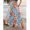 image:imageZeagoo Womens Casual Maxi Skirts for Women 2026 High Waist Boho Skirts Floral Printed Long Flowy Skirt with PocketsMulticolor03