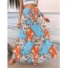 image:imageZeagoo Womens Casual Maxi Skirts for Women 2026 High Waist Boho Skirts Floral Printed Long Flowy Skirt with PocketsMulticolor03