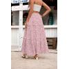 image:imageZeagoo Womens Casual Maxi Skirts for Women 2026 High Waist Boho Skirts Floral Printed Long Flowy Skirt with PocketsPinkprinted