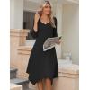 image:imageZeagoo Midi Dresses Women 2026 Spring Dress 34 Sleeve Casual Dresses with Pockets A Line Summer Beach SundressBlack