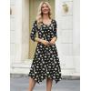 image:imageZeagoo Midi Dresses Women 2026 Spring Dress 34 Sleeve Casual Dresses with Pockets A Line Summer Beach SundressDaisy