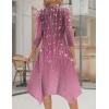 image:imageZeagoo Midi Dresses Women 2026 Spring Dress 34 Sleeve Casual Dresses with Pockets A Line Summer Beach SundressFloral Purple