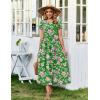 image:imageZeagoo Summer Dresses for Women 2026 Maxi Bohemian Floral Short Sleeve Long Dress Casual Flowy Tired Beach Sundress01adh594