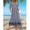image:imageZeagoo Summer Dresses for Women Flowy Casual Midi Dress Short Sleeve Tiered Dress Beach Vacation Sundresses with PocketsFloral3
