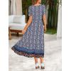 image:imageZeagoo Summer Dresses for Women Flowy Casual Midi Dress Short Sleeve Tiered Dress Beach Vacation Sundresses with PocketsFloral3