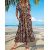 image:imageZeagoo Summer Dresses for Women Flowy Casual Midi Dress Short Sleeve Tiered Dress Beach Vacation Sundresses with PocketsMz721