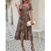 image:imageZeagoo Summer Dresses for Women Flowy Casual Midi Dress Short Sleeve Tiered Dress Beach Vacation Sundresses with PocketsMz721