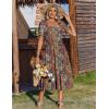 image:imageZeagoo Summer Dresses for Women Flowy Casual Midi Dress Short Sleeve Tiered Dress Beach Vacation Sundresses with PocketsMz721