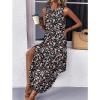 image:imageZeagoo Women Floral Summer Casual Beach Printed Tank Dress with Pockets Pleated Front Long Dress2603 Mixed Floral