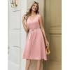 image:imageZeagoo Women Summer Casual Dresses 2026 Sleeveless Midi Pleated Tank Sundress with Pockets V Neck A Line Swing Tshirt DressPolka Dots