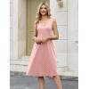 image:imageZeagoo Women Summer Casual Dresses 2026 Sleeveless Midi Pleated Tank Sundress with Pockets V Neck A Line Swing Tshirt DressPolka Dots