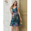 image:imageZeagoo Women Summer Casual Dresses 2026 Sleeveless Midi Pleated Tank Sundress with Pockets V Neck A Line Swing Tshirt DressWatercolor