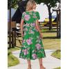 image:imageZeagoo Women Summer Midi A Line Dress Short Sleeve Casual Flowy Tiered Beach Long Sundress with Pockets 2026 Vacation TravelDh594