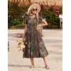 image:imageZeagoo Women Summer Midi A Line Dress Short Sleeve Casual Flowy Tiered Beach Long Sundress with Pockets 2026 Vacation TravelMz721