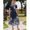 image:imageZeagoo Women Summer Midi A Line Dress Short Sleeve Casual Flowy Tiered Beach Long Sundress with Pockets 2026 Vacation TravelSf103