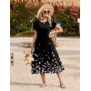image:imageZeagoo Women Summer Midi A Line Dress Short Sleeve Casual Flowy Tiered Beach Long Sundress with Pockets 2026 Vacation TravelSf236