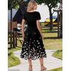image:imageZeagoo Women Summer Midi A Line Dress Short Sleeve Casual Flowy Tiered Beach Long Sundress with Pockets 2026 Vacation TravelSf236