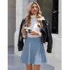 image:imageZeagoo Womens Skirt Basic Mini Skater Skirt 2026 Summer Skirts Stretchable High Waist ALine Party Club SkirtsLight Blue