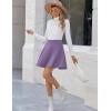 image:imageZeagoo Womens Skirt Basic Mini Skater Skirt 2026 Summer Skirts Stretchable High Waist ALine Party Club SkirtsLilac Purple