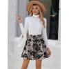 image:imageZeagoo Womens Skirt Basic Mini Skater Skirt 2026 Summer Skirts Stretchable High Waist ALine Party Club SkirtsSf84