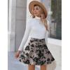 image:imageZeagoo Womens Skirt Basic Mini Skater Skirt 2026 Summer Skirts Stretchable High Waist ALine Party Club SkirtsSf84